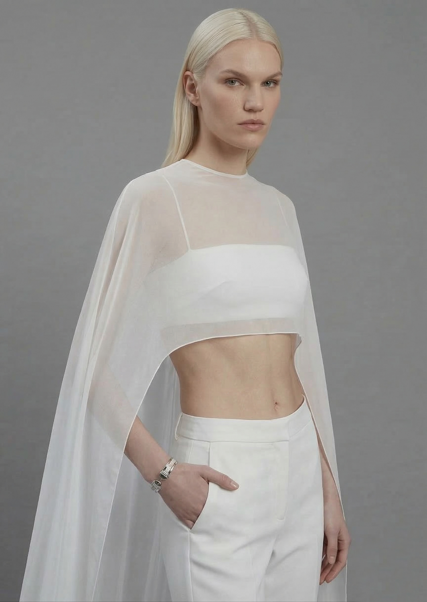 Sheer Cape & Bralette Set