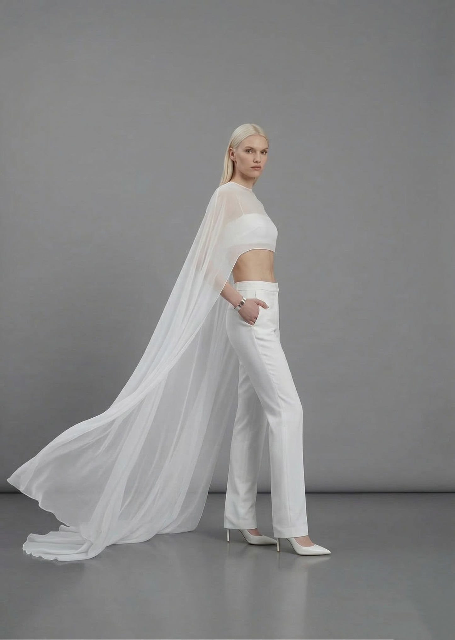 Sheer Cape & Bralette Set